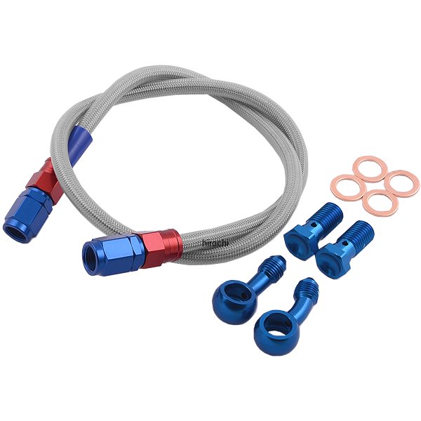 SAR155 スウェッジライン SWAGE-LINE リア ブレーキホースキット 03年-07年 ホーネット250 赤/青 クリア