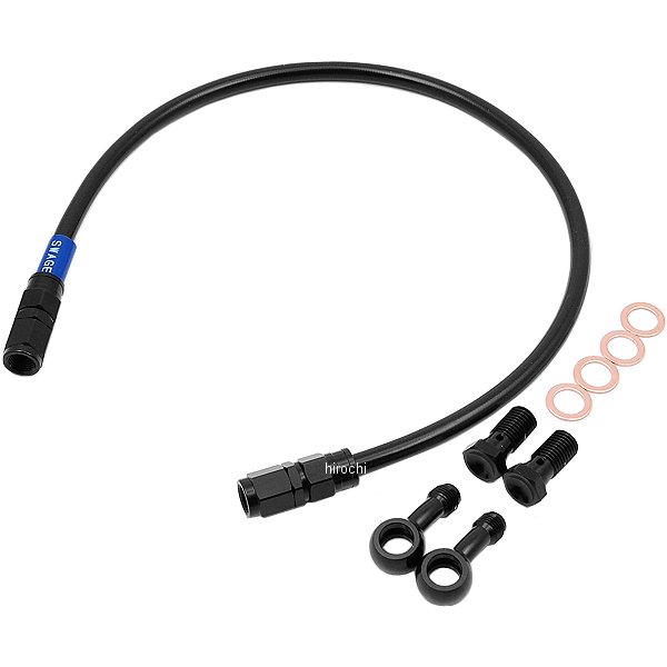 BARB305 スウェッジライン SWAGE-LINE リア ブレーキホースキット 01年-08年 XJR400R 黒 スモーク