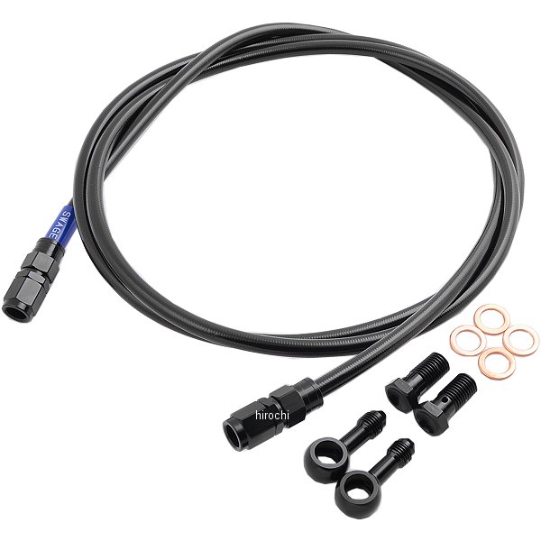 BARB335 スウェッジライン SWAGE-LINE リア ブレーキホースキット 08年-12年 TMAX500 黒 スモーク