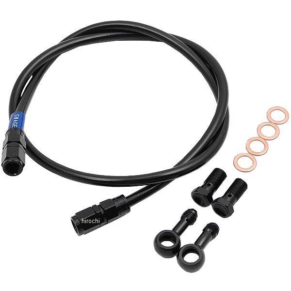 BARB453 スウェッジライン SWAGE-LINE リア ブレーキホースキット 94年-99年 カタナ GSX1100 黒 スモーク