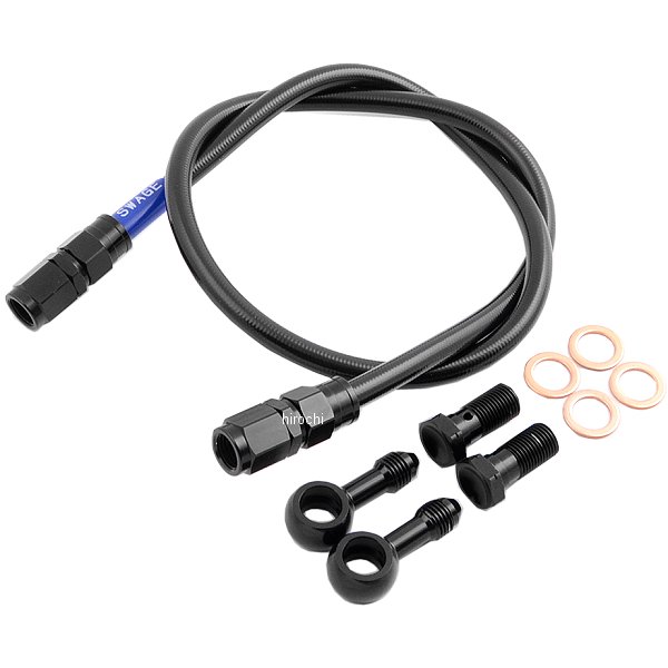BARB422 スウェッジライン SWAGE-LINE リア ブレーキホースキット 90年-92年 GSX-R1100 黒 スモーク