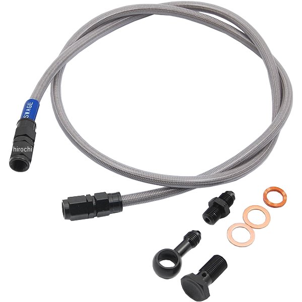 BAF810 スウェッジライン SWAGE-LINE フロント ブレーキホースキット 86年-03年 XLH883 黒 クリア