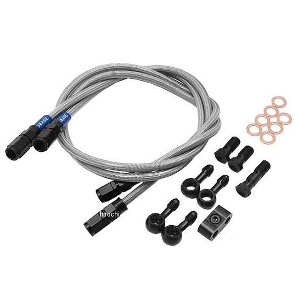 BAF022 スウェッジライン SWAGE-LINE フロント ブレーキホースキット 80年-81年 CB750FA、CB750FB 黒 クリア