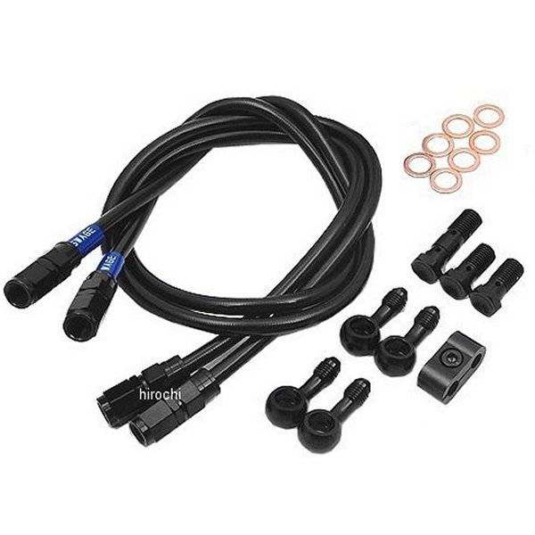 BAFB269 スウェッジライン SWAGE-LINE フロント ブレーキホースキット 95年-97年 XJR1200 黒 スモーク