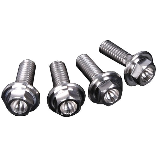 ZT31-0554 ジータ ZETA チタンブレーキディスクボルト 88年-15年 ホンダ フランジボルト φ6-M6X17 4本入り