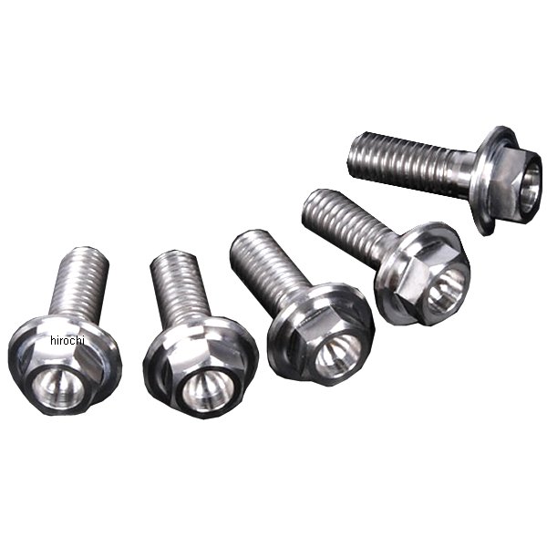 ZT31-0555 ジータ ZETA チタンブレーキディスクボルト 10年-15年 CB1300SF、CB1300SB、CB1100 フランジボルト φ6-M6X17 5本入り