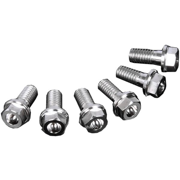 ZT31-0236 ジータ ZETA チタンブレーキディスクボルト 00年-15年 スズキ、KTM フランジボルト φ6-M6X13 6本入り