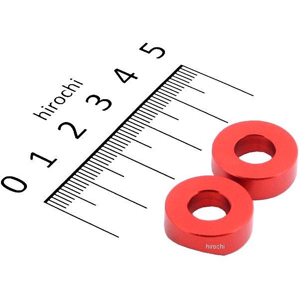 D58-01-106 ディーアールシー DRC アルミリムロックスペーサー 赤 2個入り