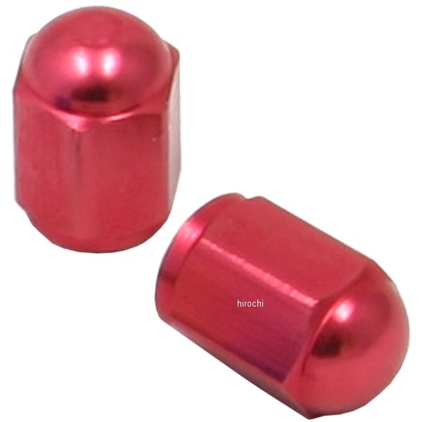D58-03-106 ディーアールシー DRC バルブキャップ 赤 アルミ 2個入り