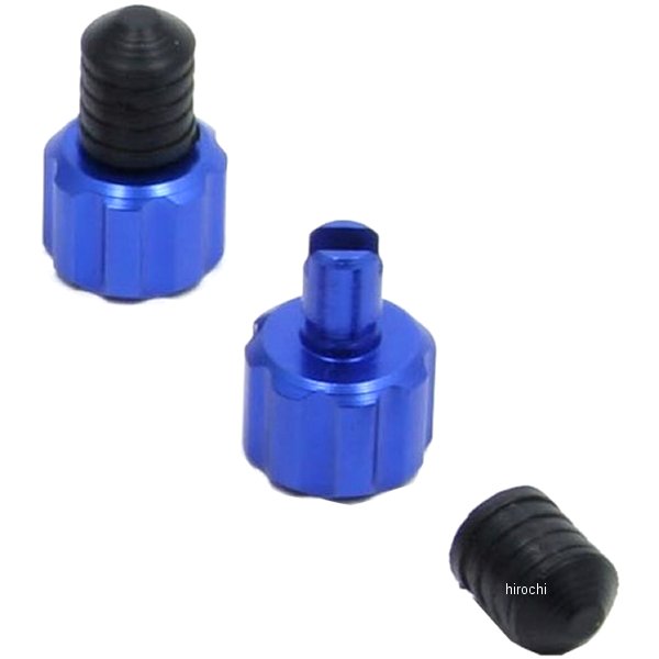 D58-05-102 ディーアールシー DRC 虫回し付きバルブキャップ 青 2個入り