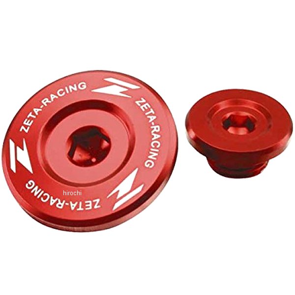 ZE89-1230 ジータ ZETA エンジンプラグ 08年-14年 KX450F、KX250F、KLX450R 赤 2個入り