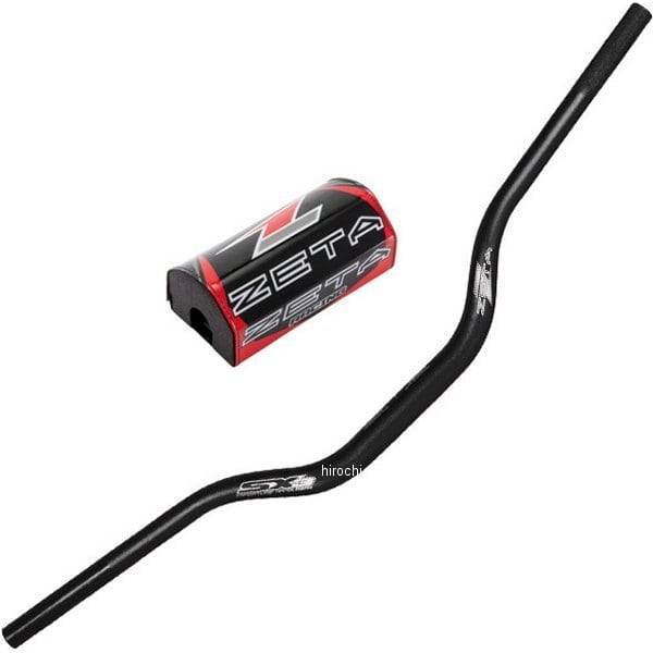 ZE06-6711 ジータ ZETA SX3ハンドルバー 汎用 黒 FMX