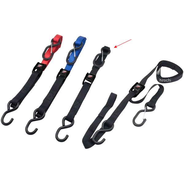 D36-05-420 ディーアールシー DRC タイダウンベルト T2カムバックル 黒