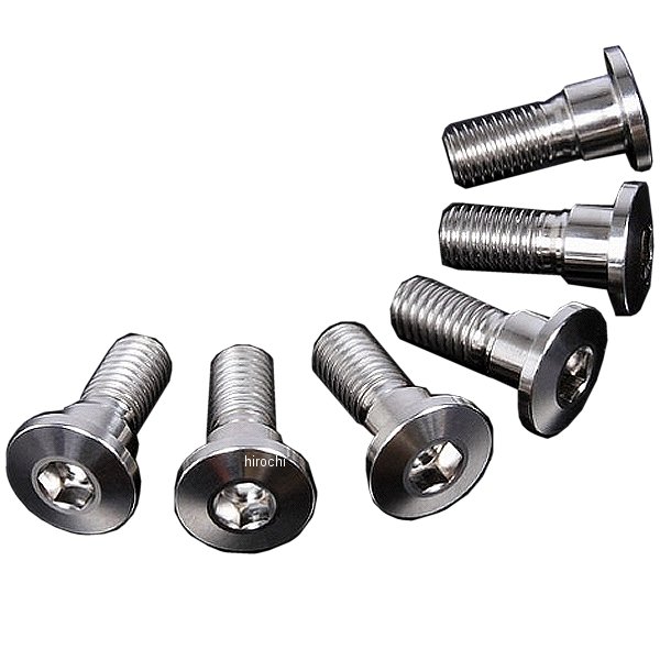 ZT31-3746 ジータ ZETA チタンブレーキディスクボルト 91年-00年 DR800S、DR650SE シンヘッド φ10-M8X20 6本入り