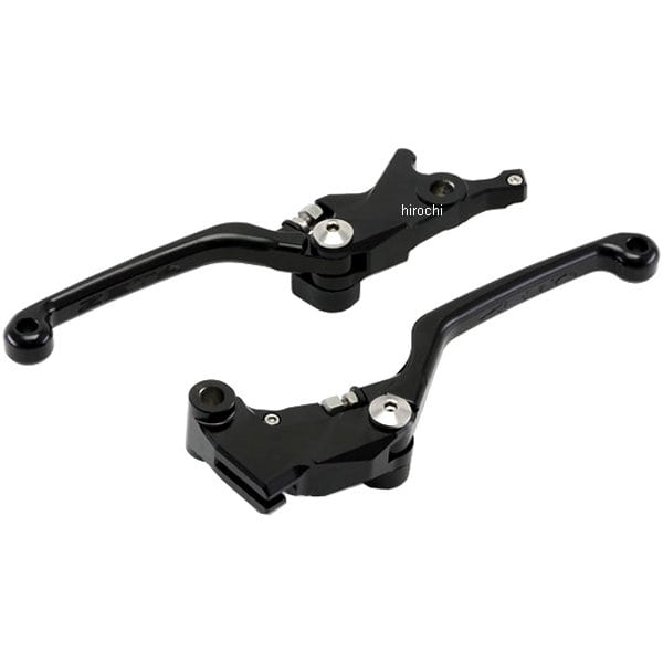 ZS62-1210 ジータ ZETA ピボットレバーセット CP ストリート 08年以降 カワサキ 4フィンガー K/K 黒