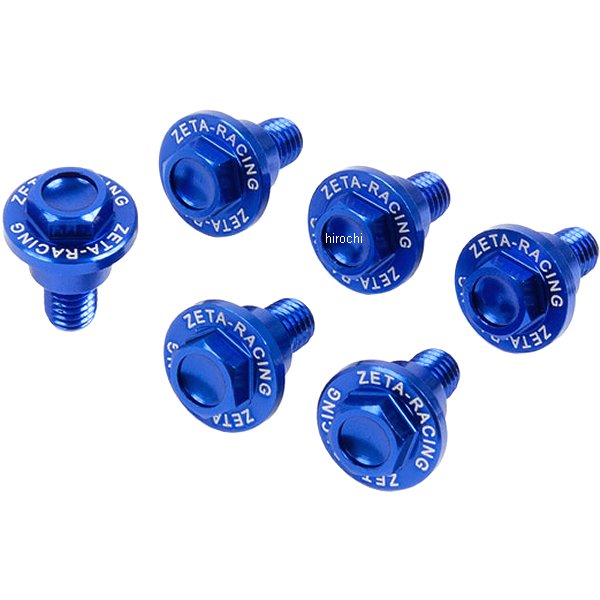 ZE88-9406 ジータ ZETA フォークガードボルトセット 08年-15年 ヤマハ 青