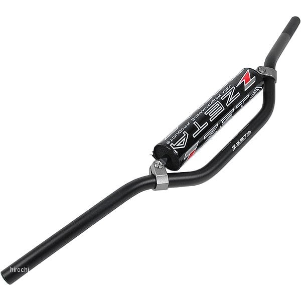 ZE09-6651 ジータ ZETA CXハンドルバー ヤマハ、カワサキ 黒 Super Moto-Medium