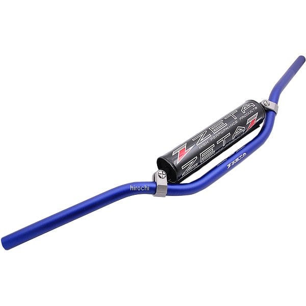 ZE09-1232 ジータ ZETA CXハンドルバー 04年-14年 ホンダ、カワサキ 青 MX-123