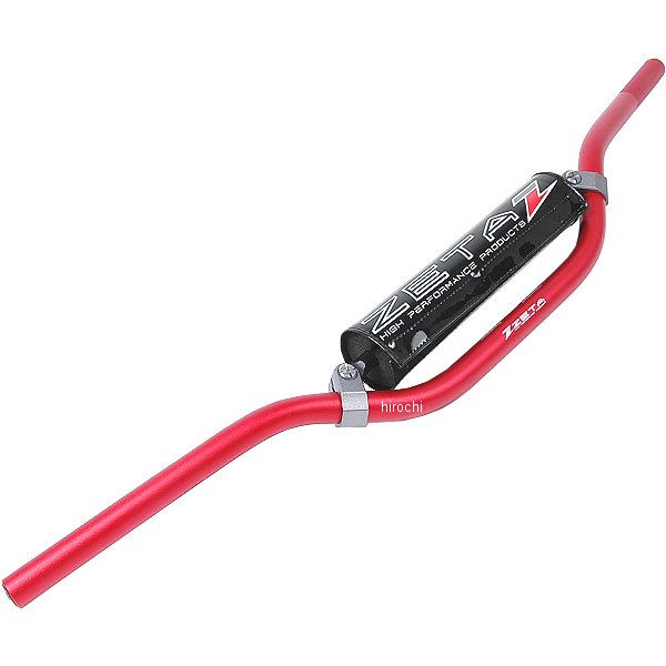 ZE09-1233 ジータ ZETA CXハンドルバー 04年-14年 ホンダ、カワサキ 赤 MX-123