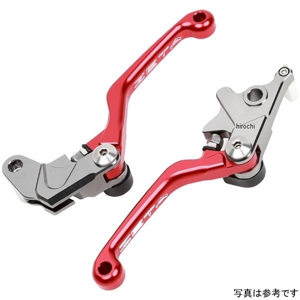 ZE44-7013 ジータ ZETA ピボットレバーセット CP 97年-17年 スズキ 3フィンガー 赤