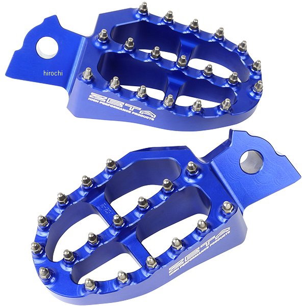 ZE93-1663 ジータ ZETA アルミフットペグ 07年-07年 WR250R、WR250X 青