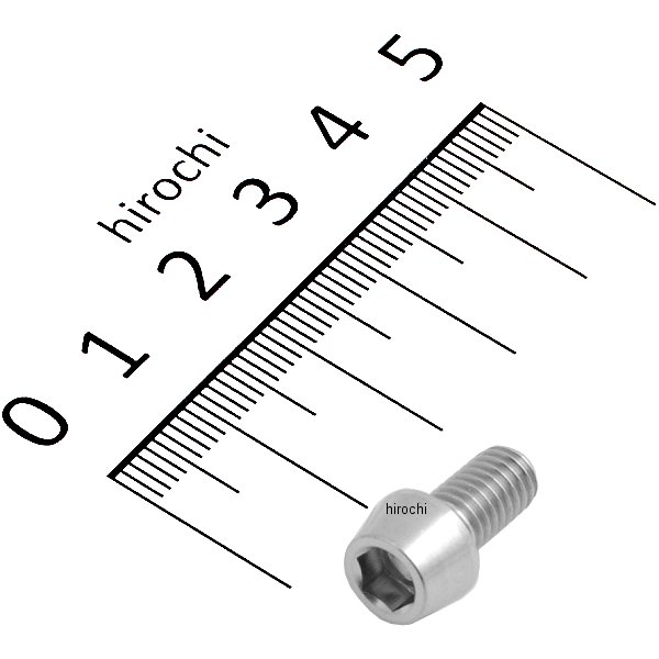 ZT08-0612 ジータ ZETA チタンキャップボルト 汎用 テーパー M6 P1.0 12mm 1本入り