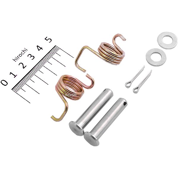 D48-01-105 ディーアールシー DRC フットペグ ピンスプリングセット 86年-16年 ホンダ、カワサキ