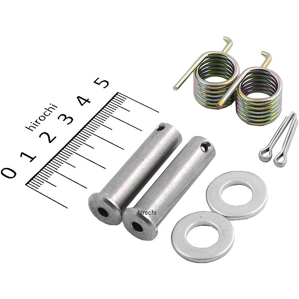 D48-01-113 ディーアールシー DRC フットペグ ピンスプリングセット 95年-17年 セロー225、XTZ125W