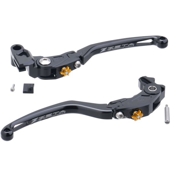 ZS63-0211 ジータ ZETA パイロット レバーセット 黒 19年-22年 ZX-6R
