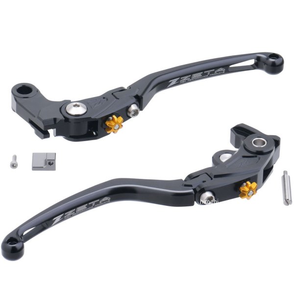 ZS63-0611 ジータ ZETA パイロット レバーセット 黒 17年-20年 YZF-R6