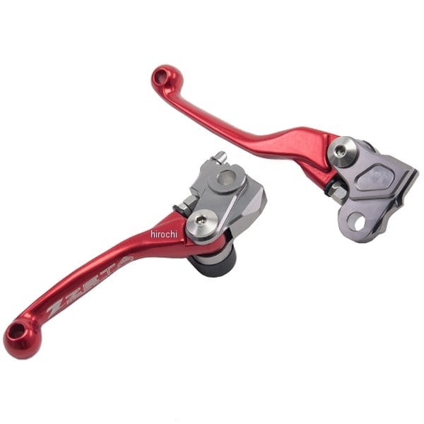ZE44-0113 ジータ ZETA ピボットレバーセット FP 21年 CRF450R、CRF450RX 3フィンガー 赤