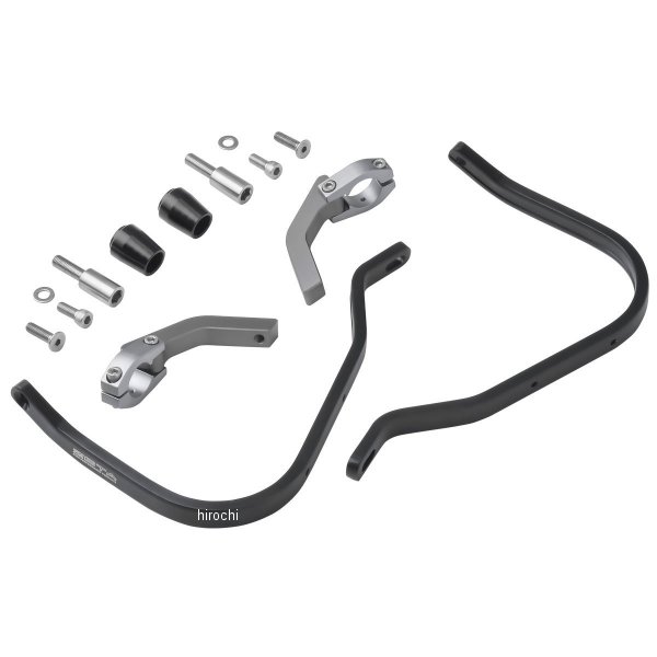 C0334 ジータ ZETA アドベンチャーアーマーハンドガード Vストローム800DE 黒