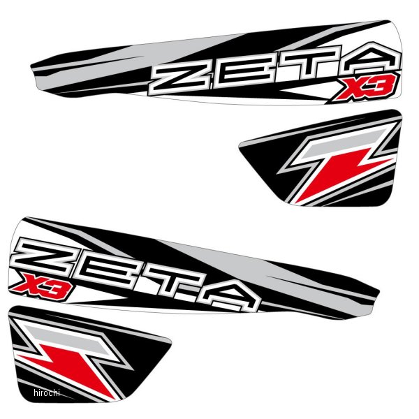 D8439 ジータ ZETA リプレースメントステッカー X3プロテクター用