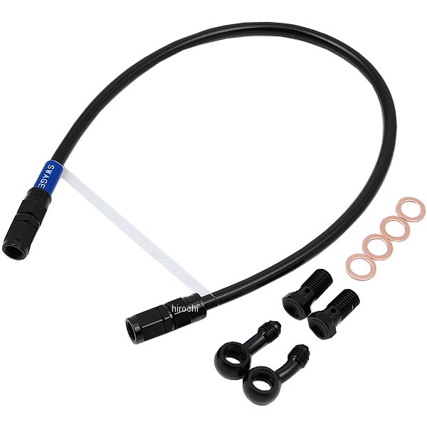 BARB731 スウェッジライン SWAGE-LINE リア ブレーキホースキット 10年以降 Dトラッカー125 黒 スモーク