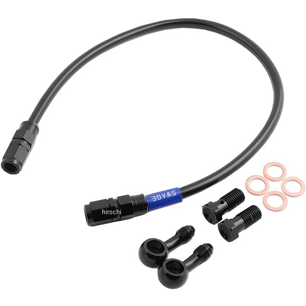BARB151 スウェッジライン SWAGE-LINE リア ブレーキホースキット 05年-09年 CB1300SB 黒 スモーク
