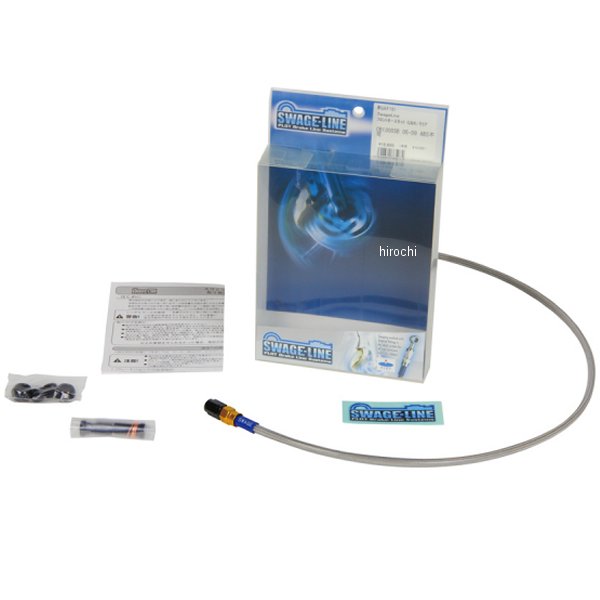 GAC425 スウェッジライン SWAGE-LINE クラッチホースキット 86年-88年 GSX-R1100 ゴールド/黒 クリア