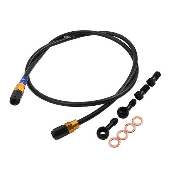 GAFB260 スウェッジライン SWAGE-LINE フロント ブレーキホースキット 93年-05年 セロー225W、セロー225WE ゴールド/黒 スモーク