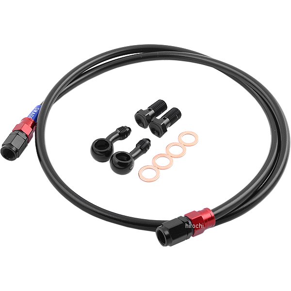 RACB684 スウェッジライン SWAGE-LINE クラッチホースキット 97年-08年 ZRX1200、ZRX1100 赤/黒 スモーク