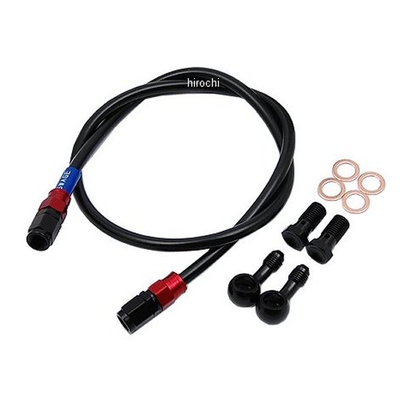 RAFB249 スウェッジライン SWAGE-LINE フロント ブレーキホースキット 92年-95年 SRV250 赤/黒 スモーク