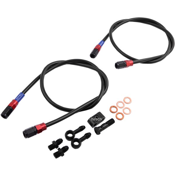 RAFB817 スウェッジライン SWAGE-LINE フロント ブレーキホースキット 96年-03年 XL1200S 赤/黒 スモーク