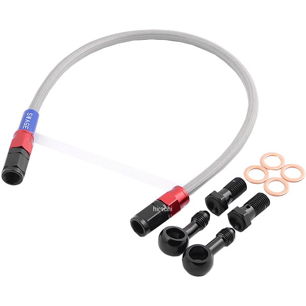 RAR095 スウェッジライン SWAGE-LINE リア ブレーキホースキット 98年-02年 CB1300SF 赤/黒 クリア