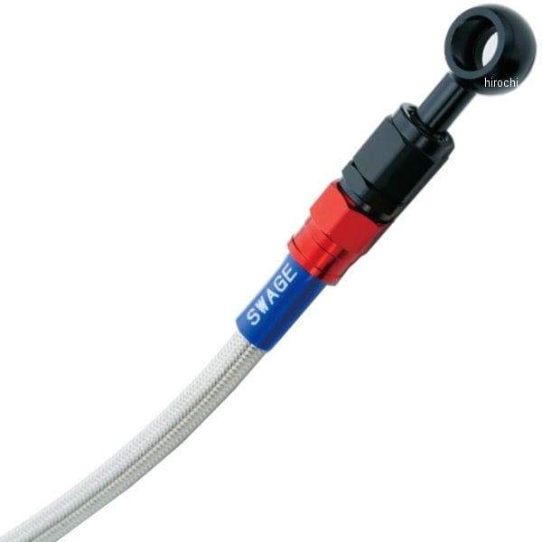 RAR171 スウェッジライン SWAGE-LINE リア ブレーキホースキット 10年-12年 CB1300SF 赤/黒 クリア