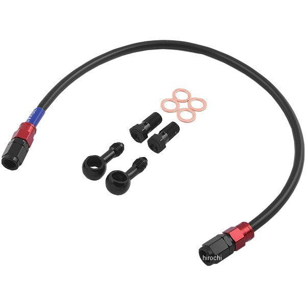 RARB661 スウェッジライン SWAGE-LINE リア ブレーキホースキット 93年-01年 ZZR1100 赤/黒 スモーク