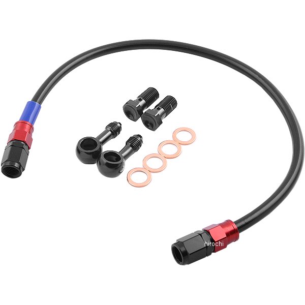 RARB684 スウェッジライン SWAGE-LINE リア ブレーキホースキット 97年-08年 ZRX1200、ZRX1100 赤/黒 スモーク