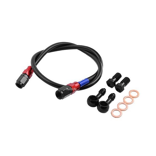 RAFB645 スウェッジライン SWAGE-LINE フロント ブレーキホースキット 91年-96年 バリオス250 赤/黒 スモーク