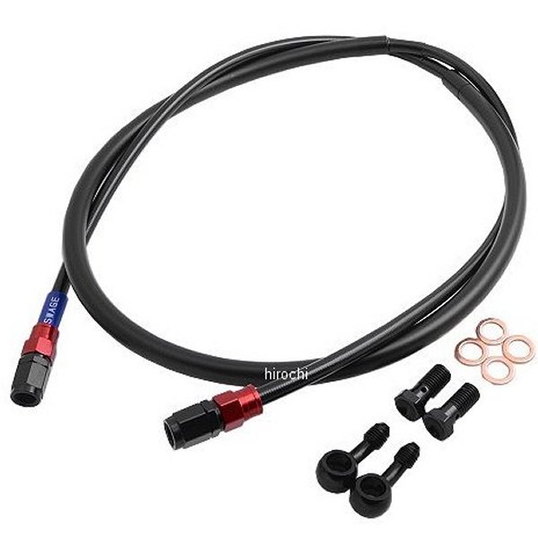 RAFB066 スウェッジライン SWAGE-LINE フロント ブレーキホースキット 94年-96年 CRM250R 赤/黒 スモーク