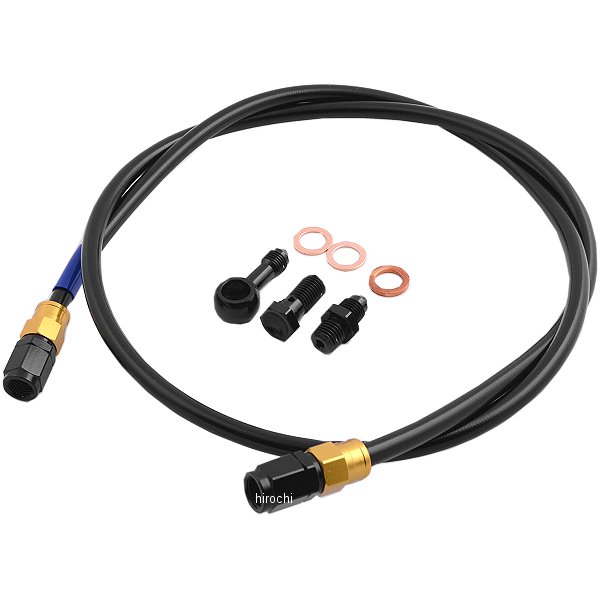 GARB013 スウェッジライン SWAGE-LINE リア ブレーキホースキット 89年-93年 VFR400R ゴールド/黒 スモーク