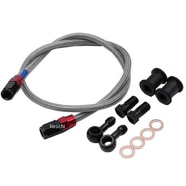 RAF177 スウェッジライン SWAGE-LINE フロント ブレーキホースキット 11年以降 CBR250R 赤/黒 クリア