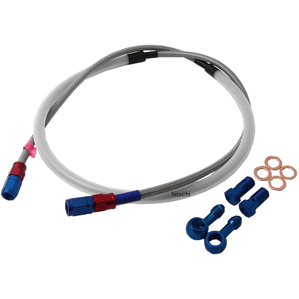 SAF187 スウェッジライン SWAGE-LINE フロント ブレーキホースキット 12年以降 CRF250L 赤/青 クリア