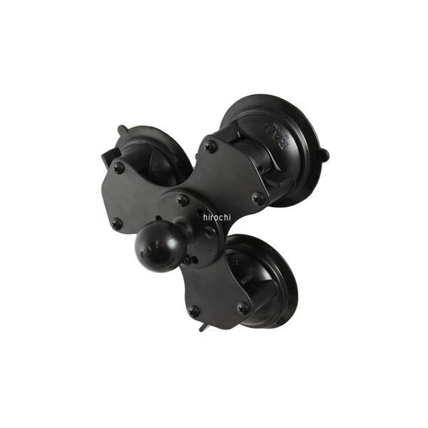 RAM-224-3U ラムマウント RAM Mounts トリプルサクションベース 1.5インチボール 黒 吸盤タイプ